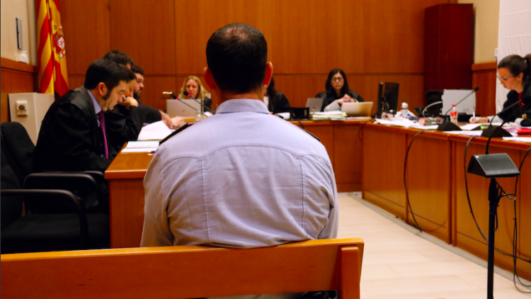 Jordi Arasa en un moment del judici. ACN