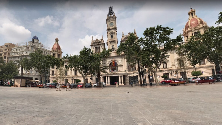 Panoràmica de la Plaça de l'Ajuntament, a València| Europa Press