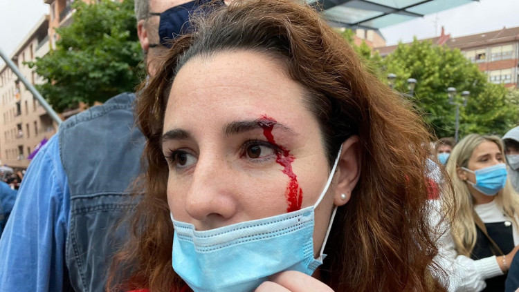 Rocío de Meer, diputada de Vox, denuncia una agressió durant un míting a Euskadi. Europa Press
