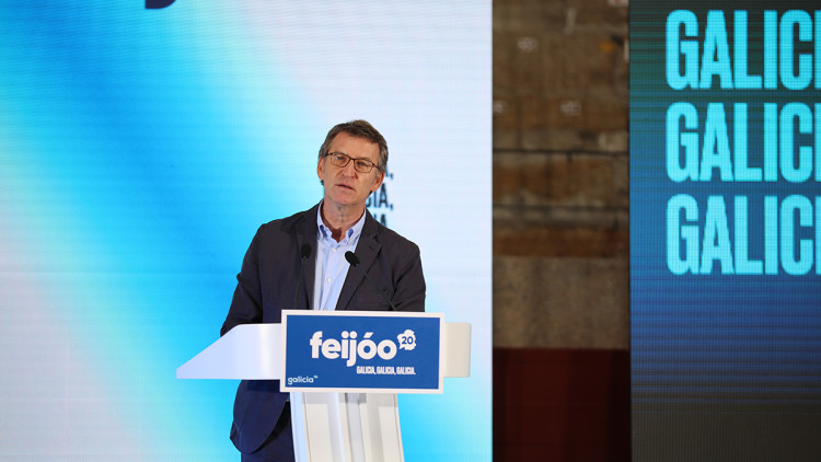 Albert Núñez Feijóo, candidat del PP a Galícia i president gallec. Europa Press