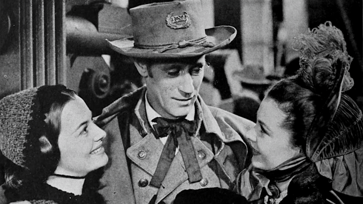 Olivia de Havilland, Leslie Howard i Vivien Leigh en una escena d''Allò que el vent s'endugué'