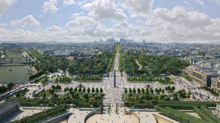Zona de vianants de París. Der Spiegel
