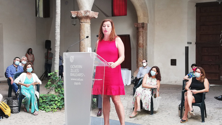 La presidenta de les Illes Balears, Francina Armengol, en una intervenció recent. Europa Press