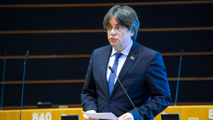 El president a l'exili Carles Puigdemont, líder de Junts per Catalunya. Agència Catalana de Notícies