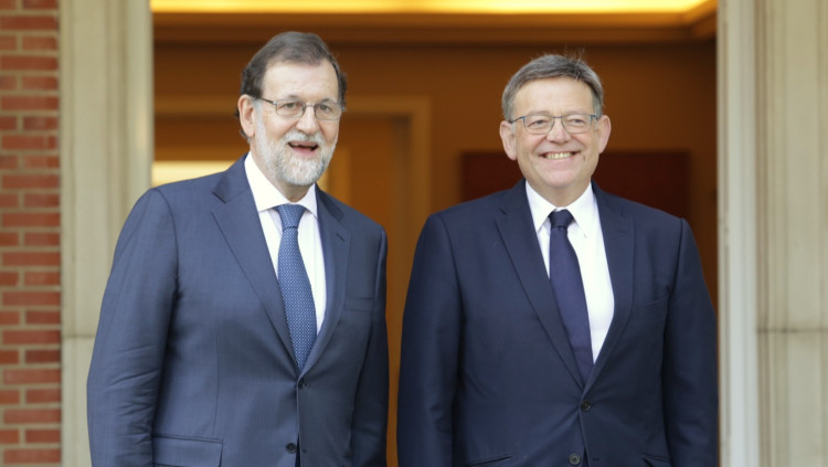 Mariano Rajoy i Ximo Puig a La Moncloa aquest dijous