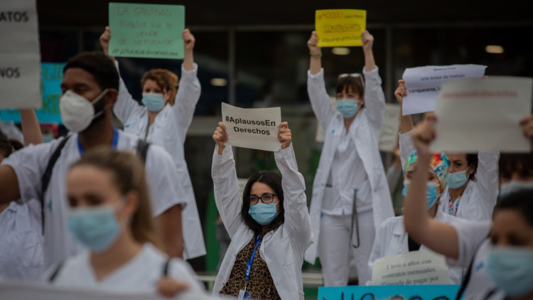 Protesta dels professionals sanitaris per una millora de les seues condicions laborals| Europa Press
