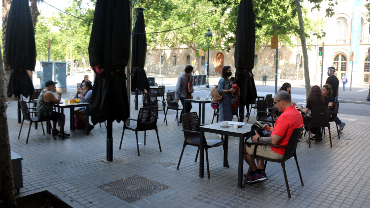 Plaça de la Universitat, Barcelona. Agència Catalana de Notícies