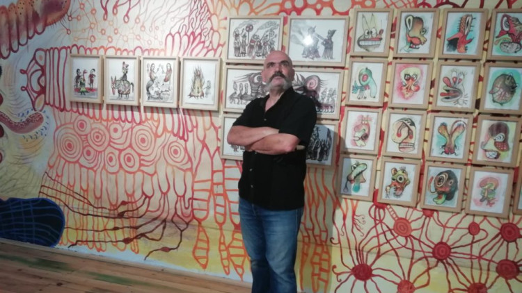 Marcel·lí Antúnez, a l’Espai Isern Dalmau de la Fundació Lluís Coromina
