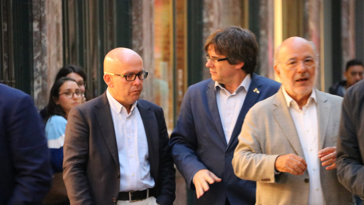 Gonzalo Boye i Carles Puigdemont. Agència Catalana de Notícies