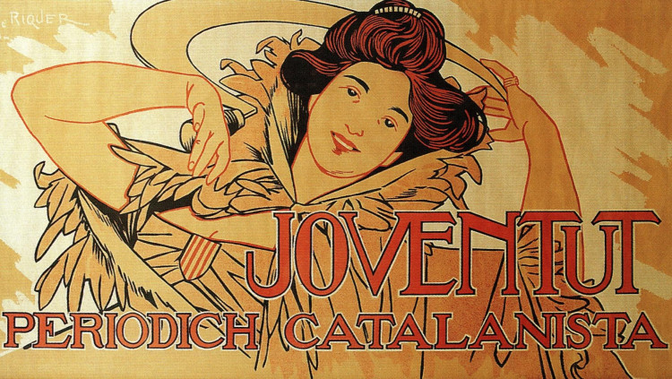 Alexandre de Riquer. Cartell Joventut Periodich Catalanista - 1900