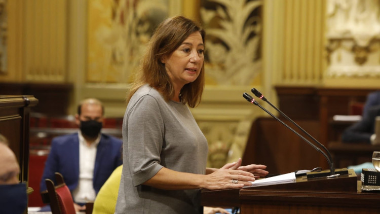 La presidenta de les Illes Balears, Francina Armengol, en una intervenció recent. Europa Press