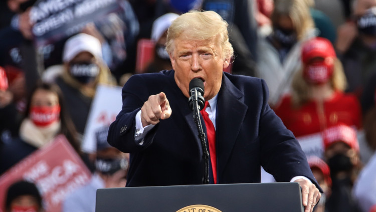 Donald Trump en un acte electoral durant la campanya presidencial| Europa Press