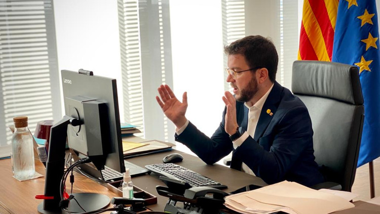 El vicepresident català, Pere Aragonès. Agència Catalana de Notícies
