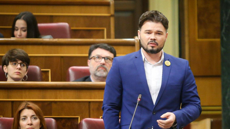 Gabriel Rufián, líder d'Esquerra Republicana al Congrés espanyol. Agència Catalana de Notícies