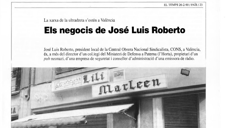 Pàgina del reportatge de Jordi Sebastià| EL TEMPS