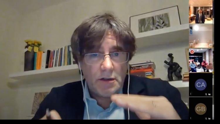 El president Puigdemont intervé en l'acte de Blanquerna. DBalears.cat