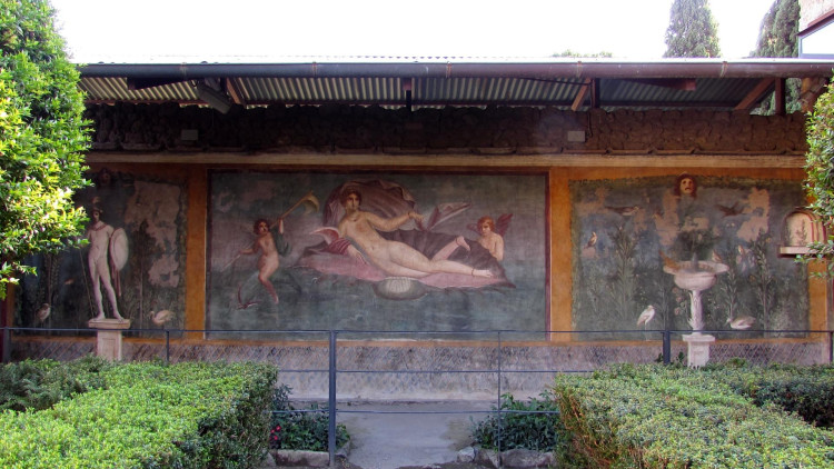 Venus presidia sovint els jardins romans (Pompeia, S. I a.C )