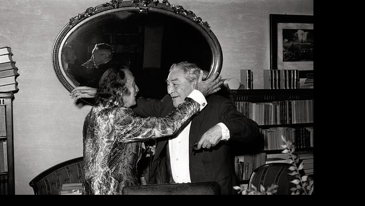 Retrobada entre Dalí i Pla a Llofriu, 1970