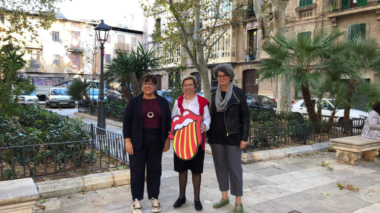 Imatge d'una campanya de Més per Mallorca a favor del català. Europa Press