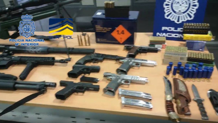 Armes intervingudes en l'operació policial| CNP