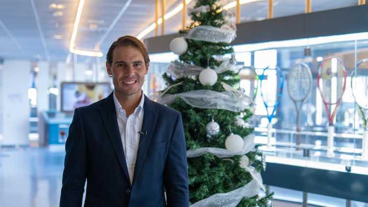 Rafa Nadal emet un missatge nadalenc. Europa Press