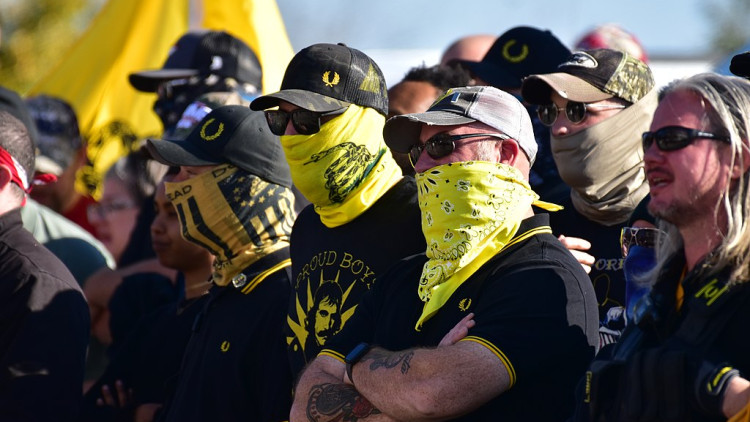 Proud Boys durant una protesta a Carolina del Nord. Anthony Crider (Wikimedia Commons, CC-BY-SA 2.0)