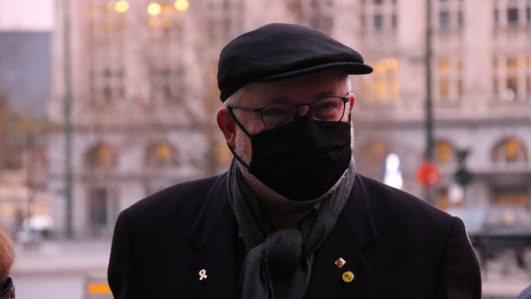 L'exconseller Lluís Puig abans de la vista al Palau de Justícia de Brussel·les el 10 de desembre. Agència Catalana de Notícies