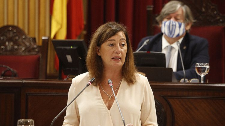 La presidenta de les Illes Balears, Francina Armengol, en una intervenció recent. Europa Press