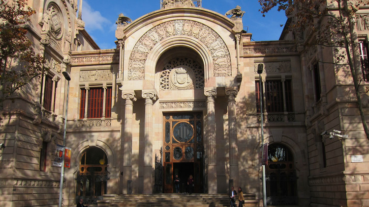 Façana del Tribunal Superior de Justícia de Catalunya. Europa Press