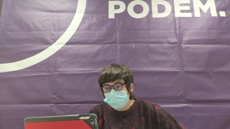 Pilar Lima, coordinadora autonòmica de Podem al País Valencià, que aspira a ser la nova síndica parlamentària.