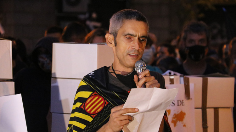 Roger Español, número dos de la llista de Moviment Corrent Roig. Agència Catalana de Notícies