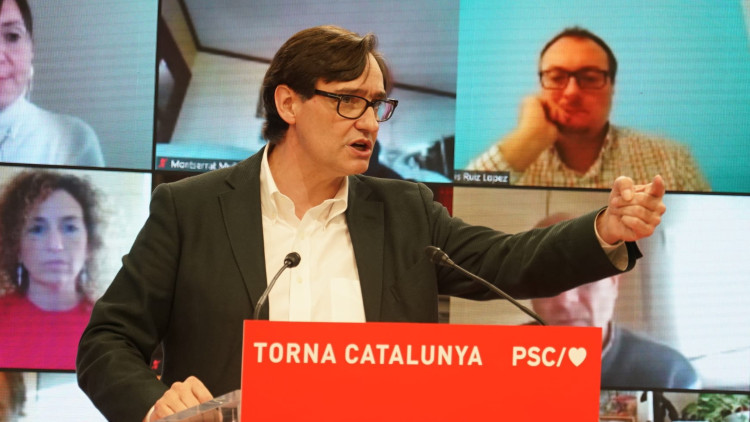 El ministre espanyol de Sanitat i candidat del PSC a les eleccions catalanes, Salvador Illa. Agència Catalana de Notícies