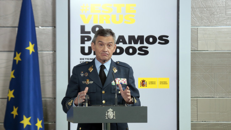 El cap de l'Estat Major de Defensa, Miguel Ángel Villaroya. Agència Catalana de Notícies