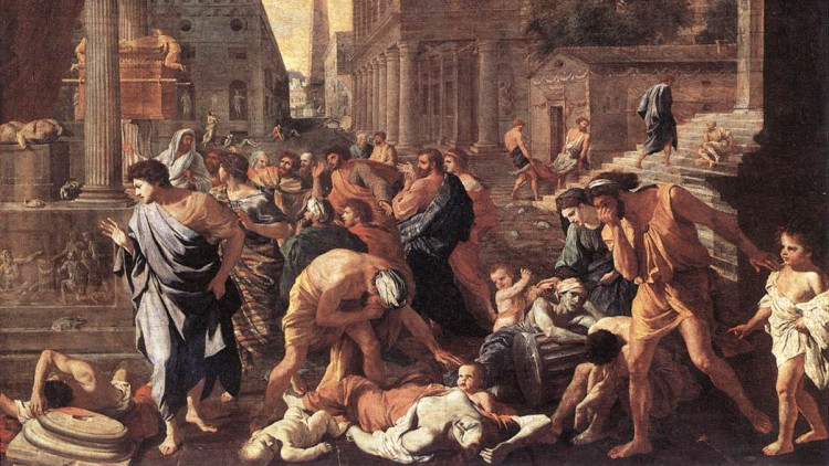 Nicolas Pussin, La pesta a Asdod, 1963.