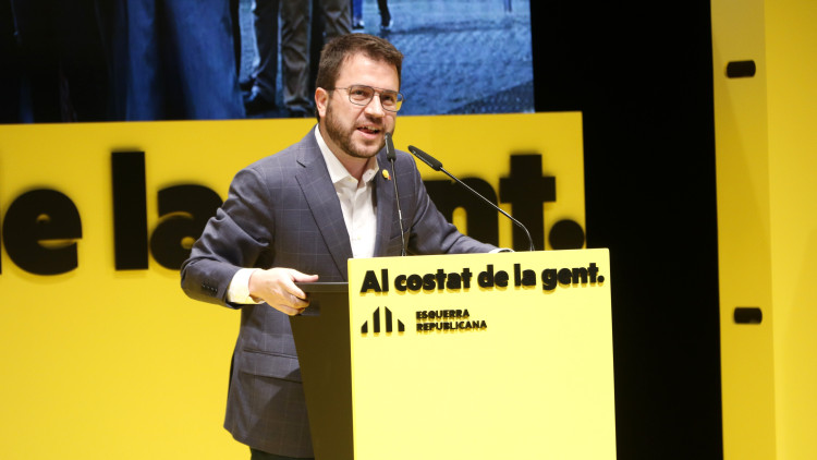 Pere Aragonès, vicepresident del Govern català i candidat d'Esquerra Republicana a les eleccions catalanes. Agència Catalana de Notícies