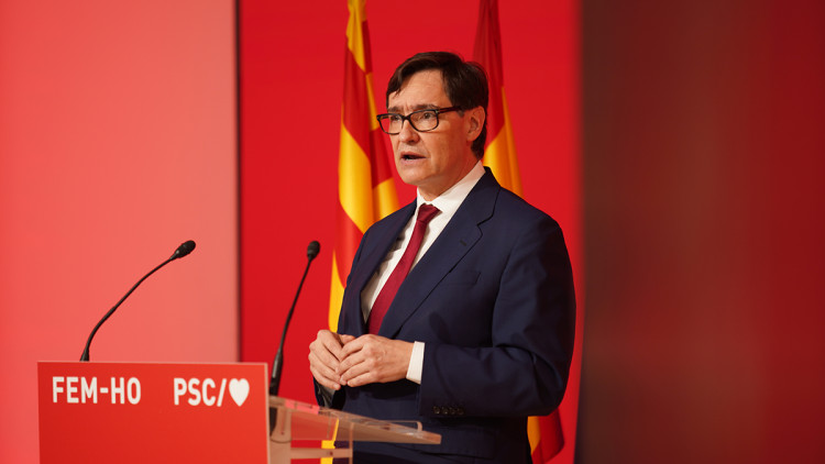 Salvador Illa, candidat a president de la Generalitat de Catalunya pel PSC. Agència Catalana de Notícies