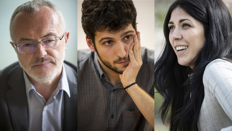 D'esquerra a dreta, Antonio Montiel, Antonio Estañ i Naiara Davó.. Miguel Lorenzo